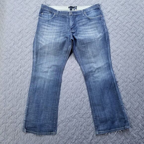 Inc International Concepts Jeans Mens 40x32 Blue Straight Fit Dark Wash Denim - Picture 1 of 11